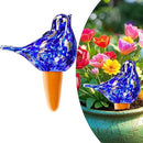 Glass Bird Shaped Plant Watering Ball Glass Automatic Watering Ball Flower Pot Insertion Spike Drip Irrigation Device Watering Ball Irrigation System Plant Enthusiast Gift (Dark Blue) by GreenHaven Gardens