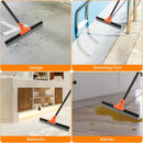 Floor Squeegee Heavy Duty, 17 Inch Rubber Blade, 60 Inch Long Aluminum Handle, Multipurpose Cleaning Squeegee for Garage, Tile, Deck, Bathroom, Window, Glass by GreenHaven Gardens