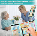 Nursing Clipboard Foldable Clipboard Medical: Edition Cheat Sheets Aluminum 3 Layers Foldable Clipboards Nursing Pocket Size Profile Clip Nurse Clipboards Notepad for Nurses Students and Doctors by TinyTreasures Baby Boutique