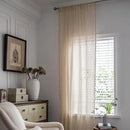 Sutuo Home Boho Curtains 120 inches for Bedroom Living Room Patio Doorway, Crochet Lace Sheer Bohemian Extra Long with Tassels,Window Treatment Drape, Single 1 Panel 59" W x 120" L, Beige by CozyNest Decor
