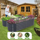 Galvanized Raised Garden Bed Outdoor- Raised Beds for Gardening| Metal Planter Box, Steel Raised Garden Bed Kit with Safety Edging and Gloves for Vegetables, Flower, Herbs (6x2x1.4FT, Gray) by GreenHaven Gardens
