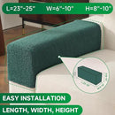 Couch Cushion Covers for Sectional Sofa, Stretch Soft Sofa Slipcovers Washable Wear-Resistant Universal Furniture Protector for Living Room(1 Piece Armrest Cover, Green) by CozyNest Decor