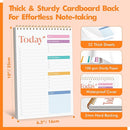 To Do List Notepad, Daily Planner Notebook with 52 Tear-off Sheets, Undated Writing Organizer for Daily Tasks and Goal, Coiled Task Track Checklist Productivity Pad for Office, Classroom, Home, School by TinyTreasures Baby Boutique