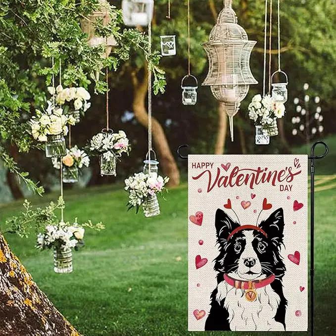 Seasonal Garden Flags Border Collie Double Sided Flags Set of 11 Holiday Farmhouse Indoor Outdoor Yard Lawn Christmas Gifts Decorations 12.5x18 Inch, photo 5 of 5