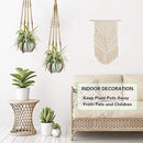 Augshy 2 Pcs Plant Hangers Hanging Plant Holder for Indoor Outdoor Decor Macrame Hanging Planter Basket with 4 Hooks(35 Inch) by GreenHaven Gardens