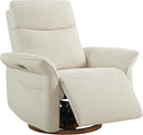 CHITA Power Recliner Chair, Electric Triple-Motor Swivel Glider Nursery Rocking Chair with Adjustable Power Headrest and Lumbar Support, GREENGARD Gold Certified, Solid Wood Base, Linen by TinyTreasures Baby Boutique