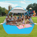 Gorich Beach Tent Sun Shelter for 3/4-5/6-7/8-10 Person with UPF 50＋ UV Protection, Lightweight & Easy Setup Beach Shade Canopy, Portable Beach Shade Tent Beach Cabana by TinyTreasures Baby Boutique