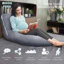 MOON PARK Pregnancy Pillows for Sleeping - U Shaped Full Body Maternity Pillow with Removable Cover - Support for Back, Legs, Belly, HIPS - 65 Inch - Dark Grey - Cooling Cover by TinyTreasures Baby Boutique