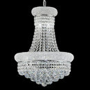 10 - Light Unique Empire Crystal Chandelier for Dining Room Foyer Entryway Living Room Bedroom Chrome Finish by CozyNest Decor