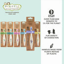 Jack N' Jill Baby & Toddler Toothbrush - 12 Months & Up, Age 2-4, Natural, Soft, Non Toxic, Cornhusk Handle, Kids Toothbrushes for Girls & Boys - Assorted Characters (4 Pack) by TinyTreasures Baby Boutique
