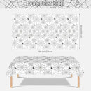 2 Pcs Halloween Tablecloth - Plastic Halloweens Spider Webs Table Cloth, White Disposable Rectangle Spiderweb Table Cover for Halloween Party Decorations Supplies Favors Tables Decor, 108 x 54 Inch by CozyNest Decor
