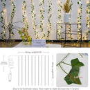 suddus 200 LED Vine with Light Plug in, 6.5ft x 6.5ft Ivy Fairy Curtain Lights with Remote, Leaf Fairy Lights for Wall,Bedroom, Dorm, Wedding, Party, Indoor Decor(Warm White) by CozyNest Decor