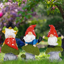 Hodao 3 PCS Spring Yoga Mushroom Gnomes Decoration Summer Elf Figurines Gifts for Home Spring Lively Garden Statues Decor for Outdoor, Mom, Mother (Green) by CozyNest Decor