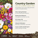 Eden Brothers Country Garden Flower Mixed Seeds for Planting, 5 lb, 2,400,000+ Seeds with Scarlet Flax, Cosmos Sensation | Attracts Pollinators, Plant in Spring or Fall, Zones 3, 4, 5, 6, 7, 8, 9, 10 by GreenHaven Gardens
