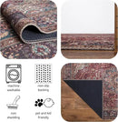 Keen Home Design 2x12 Rug - Machine Washable Runner Rug with Non-Slip Backing, Ideal for Hallway, Entryway, Kitchen, Laundry Room - Vintage, Easy Clean, Durable, Low Pile - (2'6" x 12') by CozyNest Decor