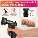 AUTOMAN Garden Hose Nozzle - 7 Patterns Sprayer, 100% Metal High Pressure Spray Nozzle, Labor-Saving Design, Heavy Duty Water Hose Nozzle for Garden Watering, Car Washing, Window Cleaning,Pets Bathing by GreenHaven Gardens