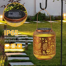 Solar Lanterns Outdoor Waterproof Butterfly Garden Decor Birthday Gifts for Women Mom Grandma Hanging Solar Lights Metal Decoration Outside for Yard, Patio, Backyard, Porch, Pathway by GreenHaven Gardens