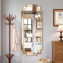 Kelly Miller Gold Full Length Mirror for Wall, 24" x58” Full Body Mirror Decorative Beveled Home Decor for Living Room Bedroom Bathroom Entryway Hallway Dressing Room by CozyNest Decor