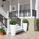 QCQHDU 21 inch Tall Planters for Indoor & Outdoor Plants, 2 Pack Sturdy Plant-Flower-Tree Pots for Front Porch Patio Deck Living Room Decor by GreenHaven Gardens