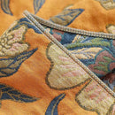 Boho Muslin Blanket for Adults 4-Layer Gauze 80 x 90 Inches Soft Cozy 100% Cotton Summer Cooling Blanket Floral Decor for Sofa Bed Coverlet Both Sides (Flowr Branch Orange, 80 x 90 in) by CozyNest Decor