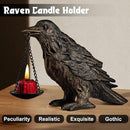 Gothic Home Decor Fake Crow Light Holder Raven Lamp Tealight Candle Holder Resin Statue Half Gold by CozyNest Decor