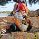 Fantasy Dragon Gnome Garden Statue - 6.8" Weatherproof Resin Garden Gnome with Baby Dragon, Unique Outdoor & Indoor Decor, Handcrafted Yard Art, for Fantasy Lovers & Gardeners by GreenHaven Gardens