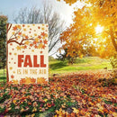 Fall Garden Flag Fall is in the Air Autumn Garden Flag 12x18 inch Double Sided Autumn Maple Leaves Flags Holiday Decorations for Yard Outdoor Home Porch (Flay 1808) by GreenHaven Gardens