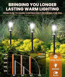 Super Bright Solar Pathway Lights Outdoor,8 Pack Solar Lights Outdoor,IP65 Waterproof Solar Garden Lights Solar Powered Landscape Lighting for Yard Patio Walkway Driveway Pathway (Cool White) by GreenHaven Gardens