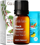Gya Labs Black Pepper Essential Oil for Comfort - 0.34 Fl Oz - 100% Pure Natural Black Pepper Oil for a Soothing Aromatic Experience & Candle Making Scent by CozyNest Decor