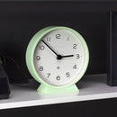 NEWGATE® M Mantel Echo Desk Clock | Modern Round Design | Neo Mint Green | Easy to Read Numbers | Contemporary Style for Desk, Table, Shelf or Bedside by CozyNest Decor
