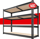 REIBII 40" W Garage Shelving 2000LBS Storage Shelves Adjustable Metal Shelving Heavy Duty 4 Tier Garage Shelves 60" H Metal Shelves for Closet Pantry Kitchen Warehouse 40" W × 20''D × 60''H by GreenHaven Gardens