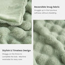 Cozy Bliss Faux Fur Throw Blanket for Couch, Fuzzy Soft Plush Thick Bubble Blanket for Sofa Bedroom Living Room, 108 * 90 Inches Sage Green by CozyNest Decor