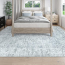 LIVEBOX Washable Area Rug 9x12 Rugs for Living Room Bedroom, Non-Slip Boho Neutral Carpet for Dining Room Office, Low-Pile Farmhouse Soft Carpets for Kids Nursery Room Playroom, Grey by TinyTreasures Baby Boutique