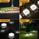 4Pcak Solar Brick Lights, Outdoor Solar Lights,-Pavers Lights,Solar Pathway Lights Outdoor Waterproof,for Garden Courtyard Pathway by GreenHaven Gardens
