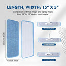 3 Pack Microfiber Mop Pads, Mop Replacement Pads Refills Floor Spray Mop Pads Wet Moping Pads Refill Reusable Pads Suitable for All Spray Mops Cleaning by CozyNest Decor