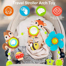 Adjustable Arch Bassinet Toys for Infant & Toddlers, Stroller Arch, Baby Crib Toys with Fascinating Hanging for Stimulating Baby’s Senses and Developing Motor Skills by TinyTreasures Baby Boutique