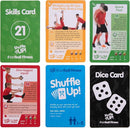 Shuffle Up Soccer Card Games - 70+ Fun & Active Skills Cards for Kids, Fitness Cards Develop Fundamentals, Stamina & Strength, Easy to Play for Kids | Multiple Skills Level Card Include 2 Dices by TinyTreasures Baby Boutique