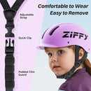 ZIFFY Kids/Toddler Bike Helmet, Adjustable, Lightweight, Safety Certified Scooter Helmet for Boys & Girls with Washable Inner Lining, 2 Sizes, 4 Colors – Fits Toddlers to Youth by TinyTreasures Baby Boutique