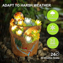 Garden Solar Figurine Light - Flowerpot Succulent Solar Light Outdoor, Solar Powered Lighting Outside Decorations Yard Art Lawn Ornaments for Porch Patio Balcony - Succulent Gifts for Women Mom by GreenHaven Gardens