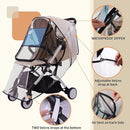 Bemece Stroller Rain Cover Universal Stroller, Travel Weather Shield Windproof and Waterproof Protect from Dust and Snow by TinyTreasures Baby Boutique