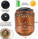 Hummingbird Solar Lanterns Outdoor Waterproof Garden Decor Birthday Gifts for Women Mom Grandma, Hanging Solar Lights Metal Lantern Decoration Outside for Yard, Patio, Backyard, Porch by GreenHaven Gardens