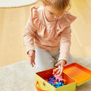 PLUS PLUS Building Set with Metal Suitcase, Open Ended Stem Toy for Toddlers and Preschool, 70 Big Basic Interlocking Pieces by TinyTreasures Baby Boutique