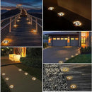 Solar Driveway Lights Outdoor - Solar Deck Lights 4PCS LED Decks Dock Marine Waterproof Driveways Marker lamp for Driveway Sidewalk Garden(Cool White/Warm White) by GreenHaven Gardens