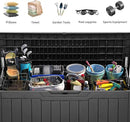 YITAHOME 100 Gallon Outdoor Storage Box, Large Water Resistant Resin Deck Box, Indoor Outdoor Lockable Storage Container for Patio, Garden, Cushions, Tools, Equipment (Dark Gray) by CozyNest Decor