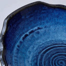 Ceramic Decorative Dish, Large Blue Pottery Decorative Bowl, Porcelain Centerpiece Tray, Key Bowl, Gift Decor Tray for Tabletop Entryway Table Living Room Dining(12'' Dish) by CozyNest Decor