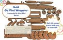 PATHFINDERS Leonardo Da Vinci weapons mini model kits catapult crossbow bombard set of 3 Engineering kits Educational Toys for Kids Science kit for Kids Age 8-10 10-12 stem Projects Wood Building Kits by TinyTreasures Baby Boutique