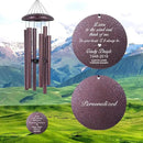 ASTARIN 36" Large Deep Tone Personalized Sympathy Wind Chimes, Memorial Wind Chime for Loss of Mother Father Loved One, Bereavement Gifts Decor Outdoor Patio Garden Graveyard(Produced in USA) by CozyNest Decor