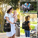 Breastmilk Cooler Bag with Ice Pack & Mat Fit 6 Bottles Up to 9 Ounce, Baby Bottle Cooler Bag for Moms, Daycare & Travel, Black by TinyTreasures Baby Boutique