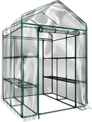 Home-Complete 514537FXW Walk-in Greenhouse-Indoor Outdoor with 8 Sturdy Shelves-Grow Plants, Seedlings, Herbs, or Flowers in Any Season-Gardening Rack, Green by GreenHaven Gardens
