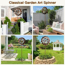 Wind Spinner Outdoor Garden Decor, Wind Spinners for Yard and Garden, 84 inch Copper Wind Sculptures & Spinners, Windmill for Yard Decorations - Larger Spinners by CozyNest Decor